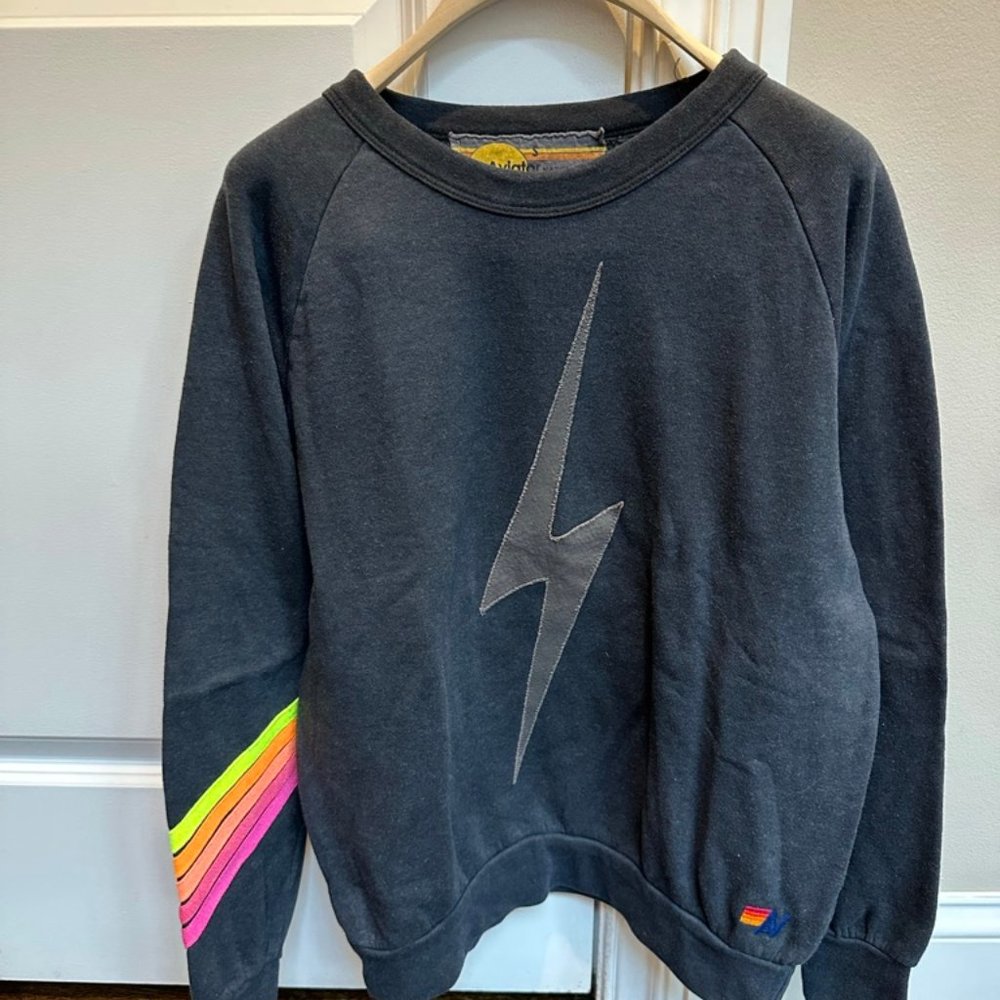 Aviator Nation Dark Grey Crew Sweatshirt